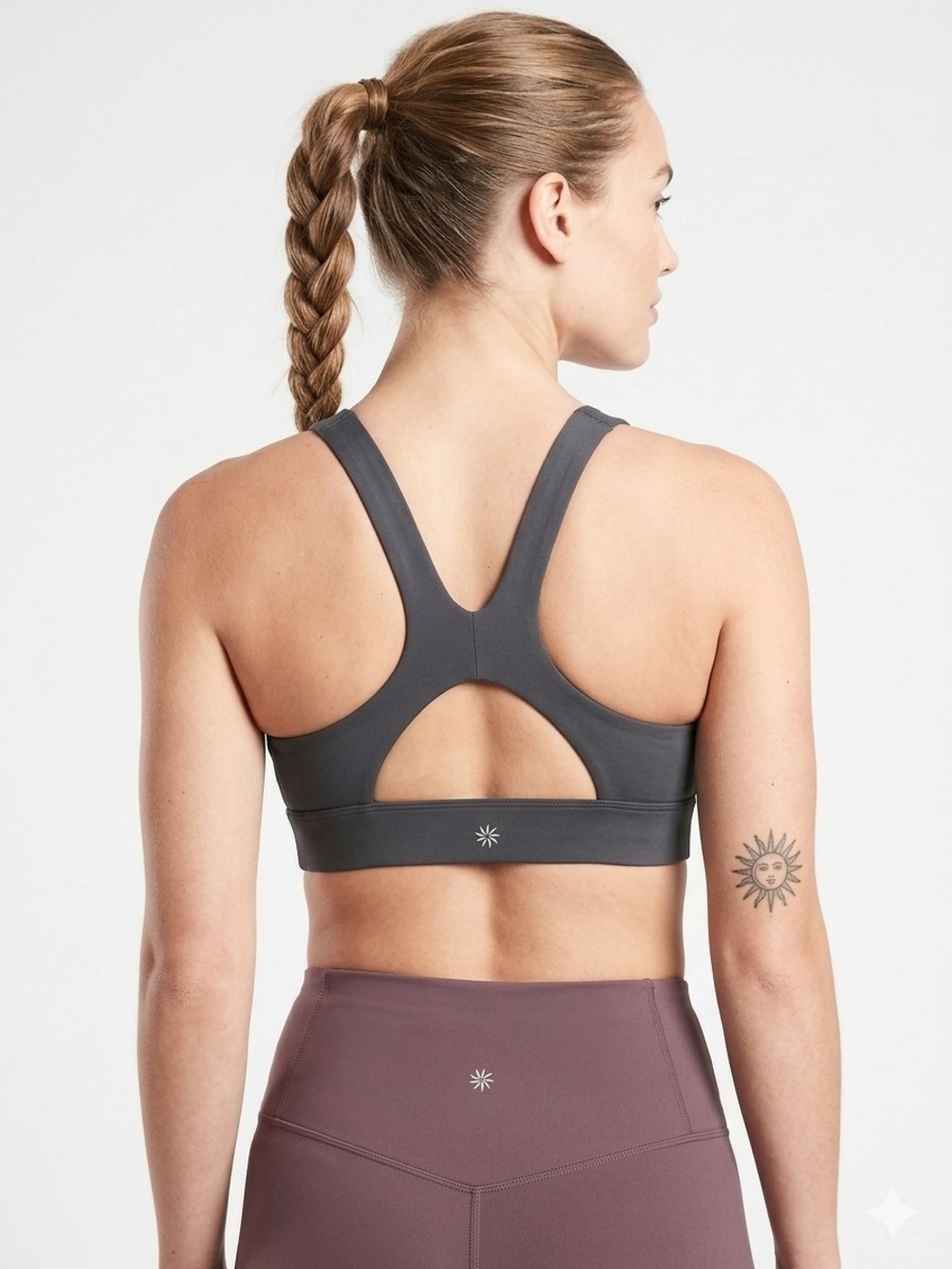 ATHLETA $49 Interval Sports Bra Medium Impact Intended for D-DD+ Cups NWT